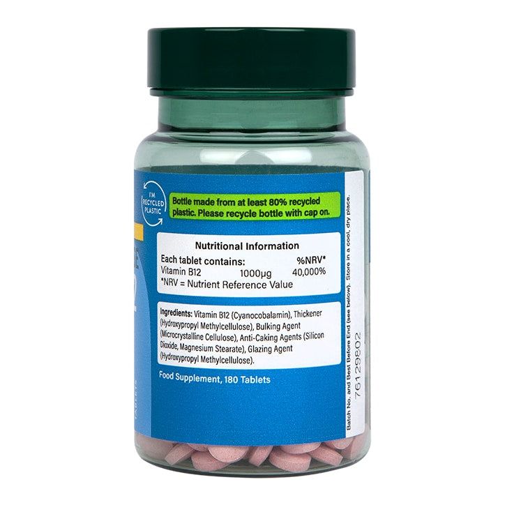 Holland &amp;amp; Barrett High Strength Slow Release Vitamin B12 1000ug 180 Tablets