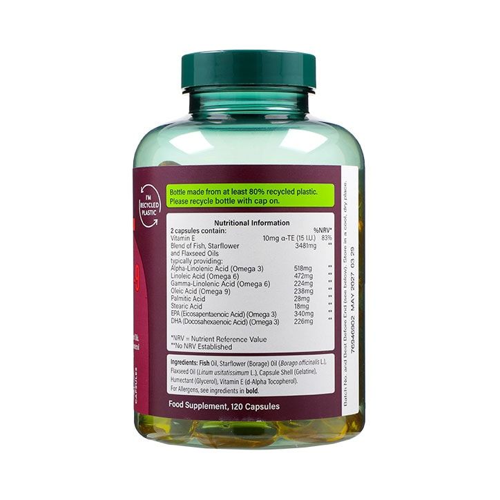 Holland &amp;amp; Barrett High Strength Triple Omega 3-6-9 120 Capsules