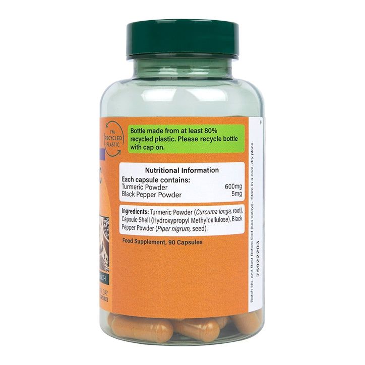 Holland &amp;amp; Barrett High Strength Turmeric 600mg with Black Pepper 90 Capsules
