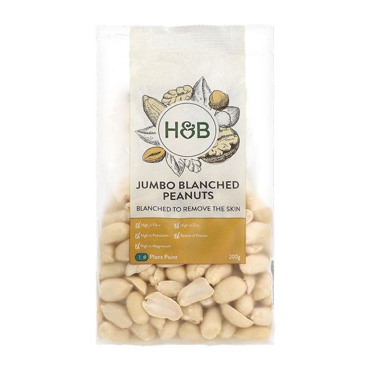 Holland &amp;amp; Barrett Jumbo Blanched Peanuts 200g