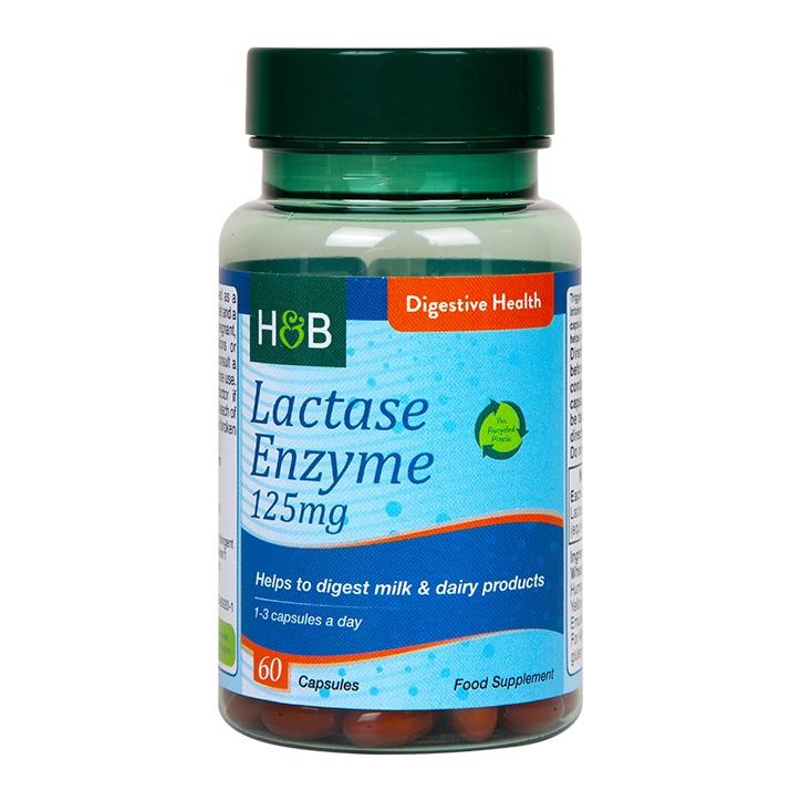 Holland &amp;amp; Barrett Lactase Enzyme 125mg 60 Capsules