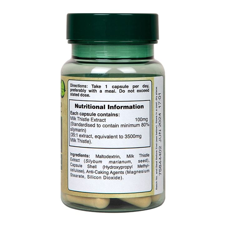 Holland &amp;amp; Barrett Milk Thistle 100mg 30 Capsules