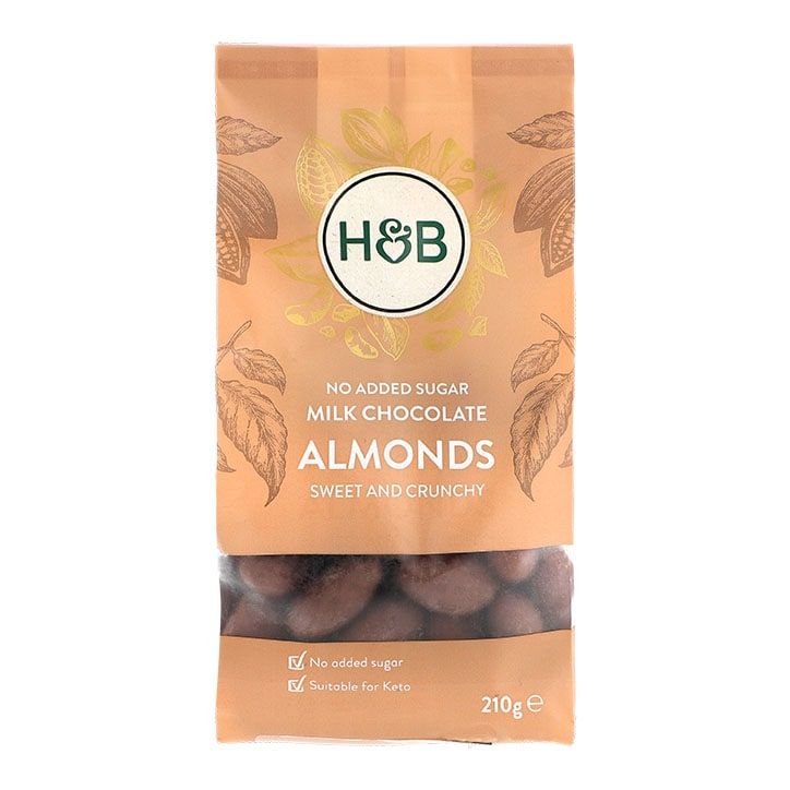 Holland &amp;amp; Barrett No Added Sugar Milk Chocolate Brazil Nuts 210g Milk Chocolate Cashew Nuts