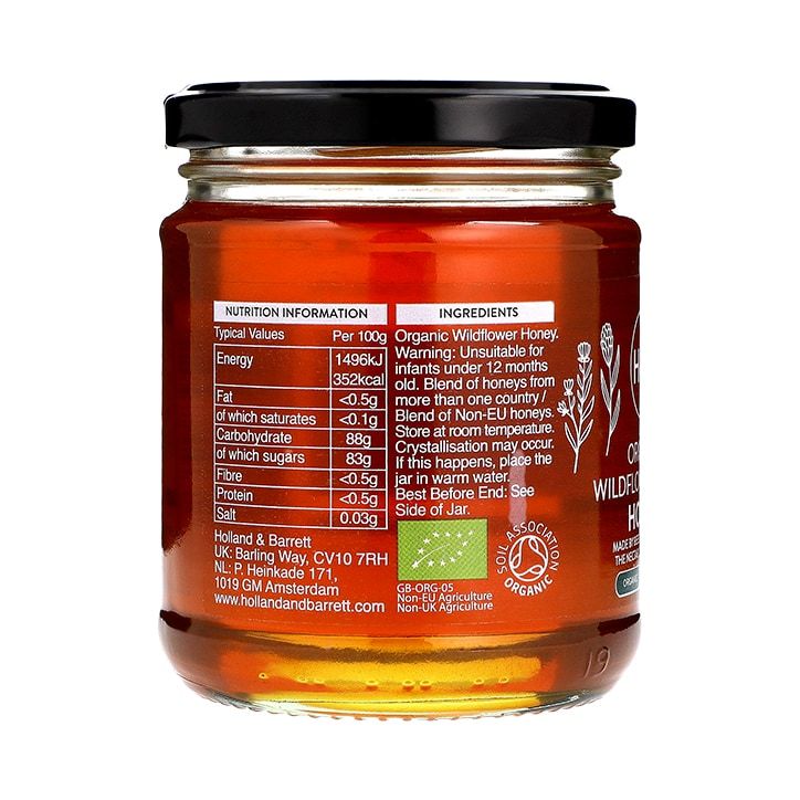 Holland &amp;amp; Barrett Organic Wild Flower Clear Honey 340g