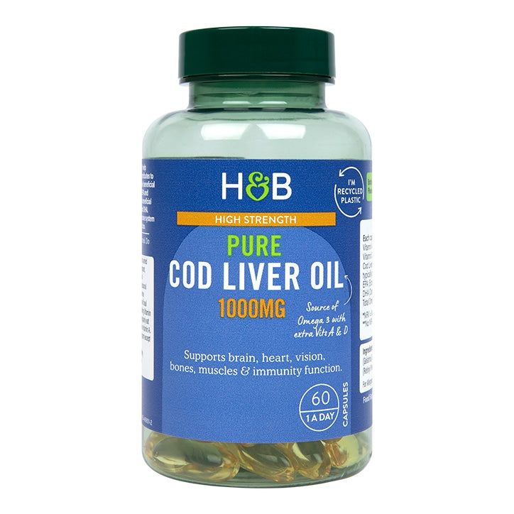 Holland &amp;amp; Barrett Pure Cod Liver Oil 1000mg 240 Capsules