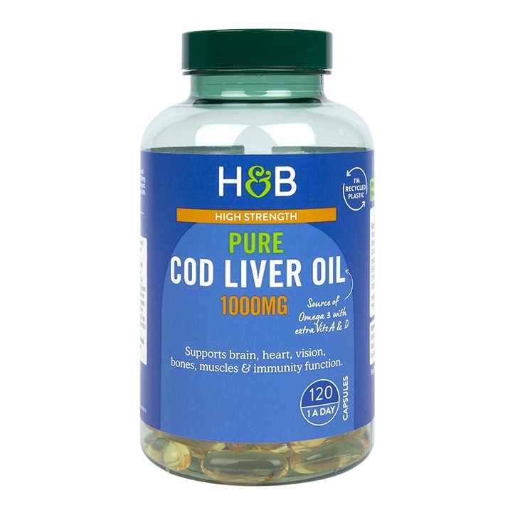 Holland &amp;amp; Barrett Pure Cod Liver Oil 1000mg 240 Capsules