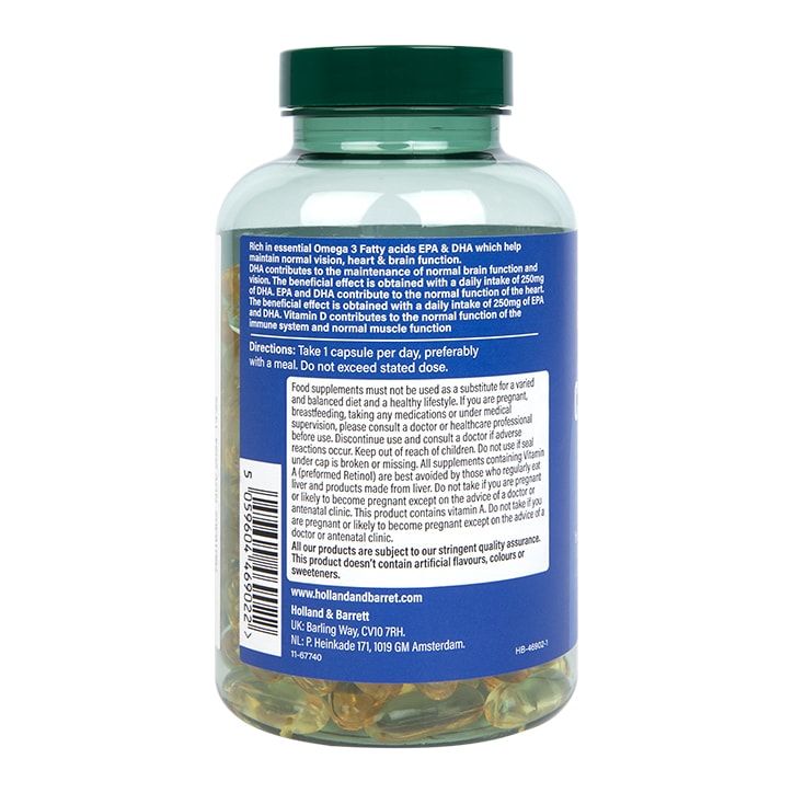 Holland &amp;amp; Barrett Pure Cod Liver Oil 1000mg 60 Capsules