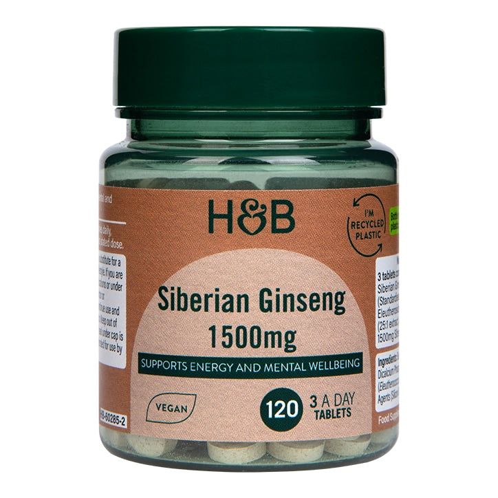 Holland &amp;amp; Barrett Siberian Ginseng 120 Tablets