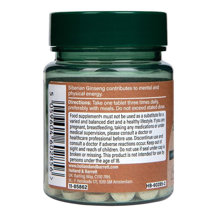 Holland &amp;amp; Barrett Siberian Ginseng 120 Tablets