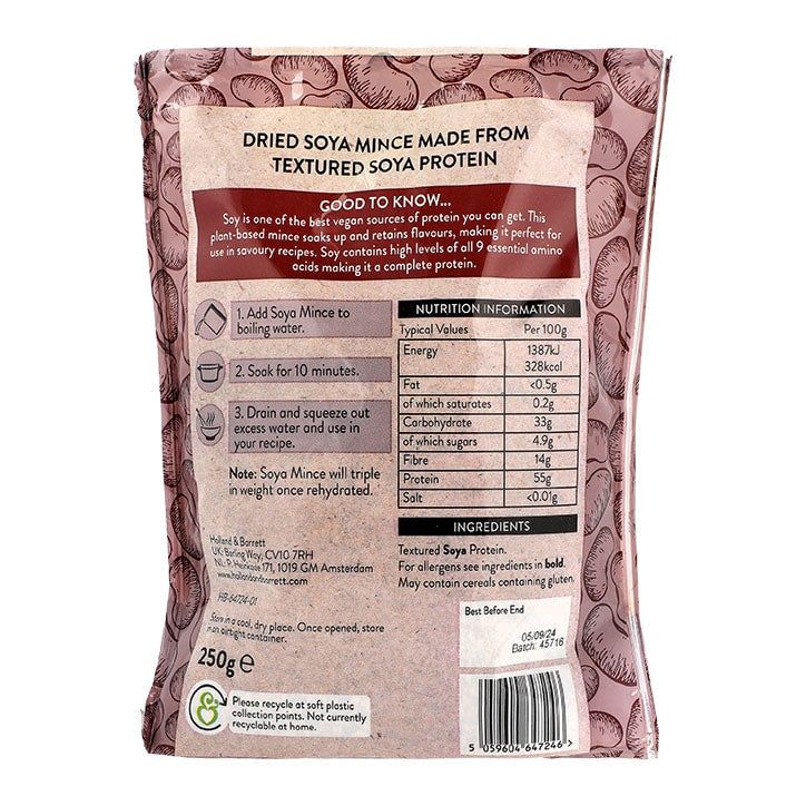 Holland &amp;amp; Barrett Soy Protein Mince 250g