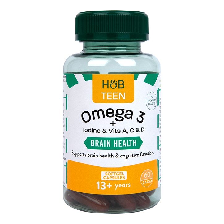 Holland &amp;amp; Barrett Teen Brain Health With Omega 60 Softgel Capsule