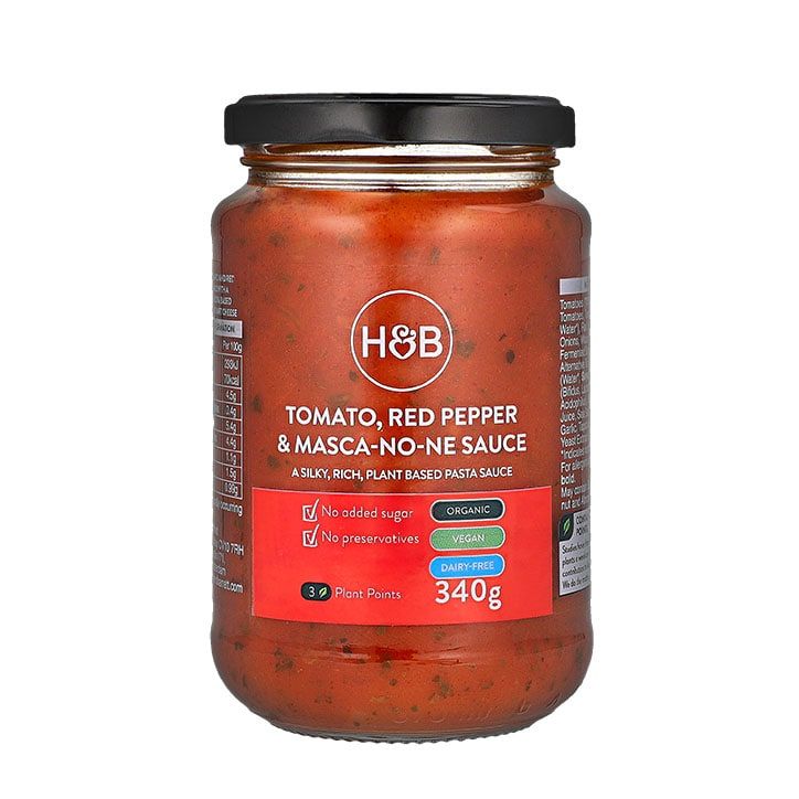 Holland &amp;amp; Barrett Tomato, Red Pepper &amp;amp; Masca-No-Ne Sauce 340g