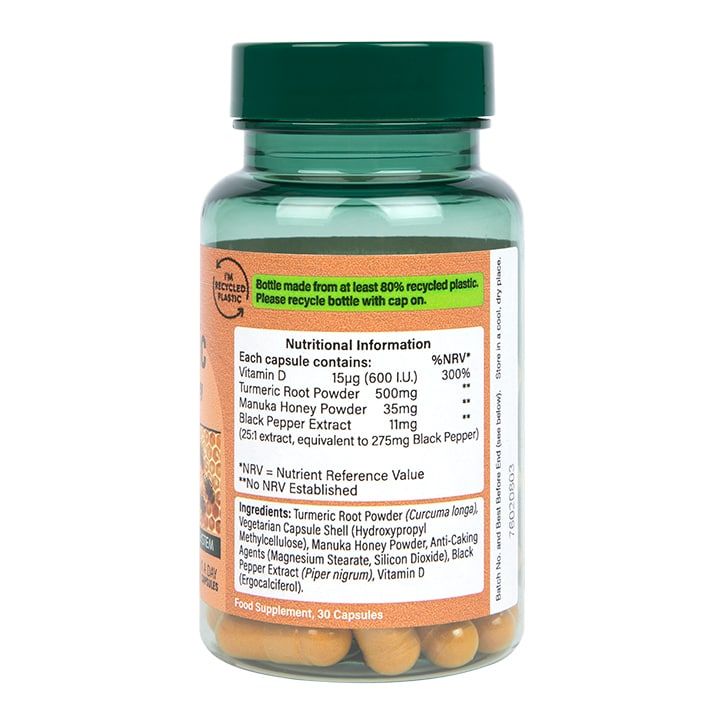 Holland &amp;amp; Barrett Turmeric + Manuka Honey 30 Capsules
