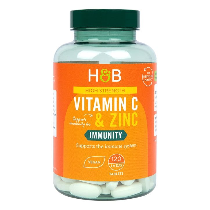 Holland &amp;amp; Barrett Vitamin C &amp;amp; Zinc 120 Tablets