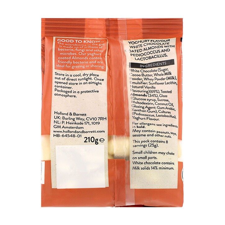 Holland &amp;amp; Barrett Yoghurt Almonds 210g