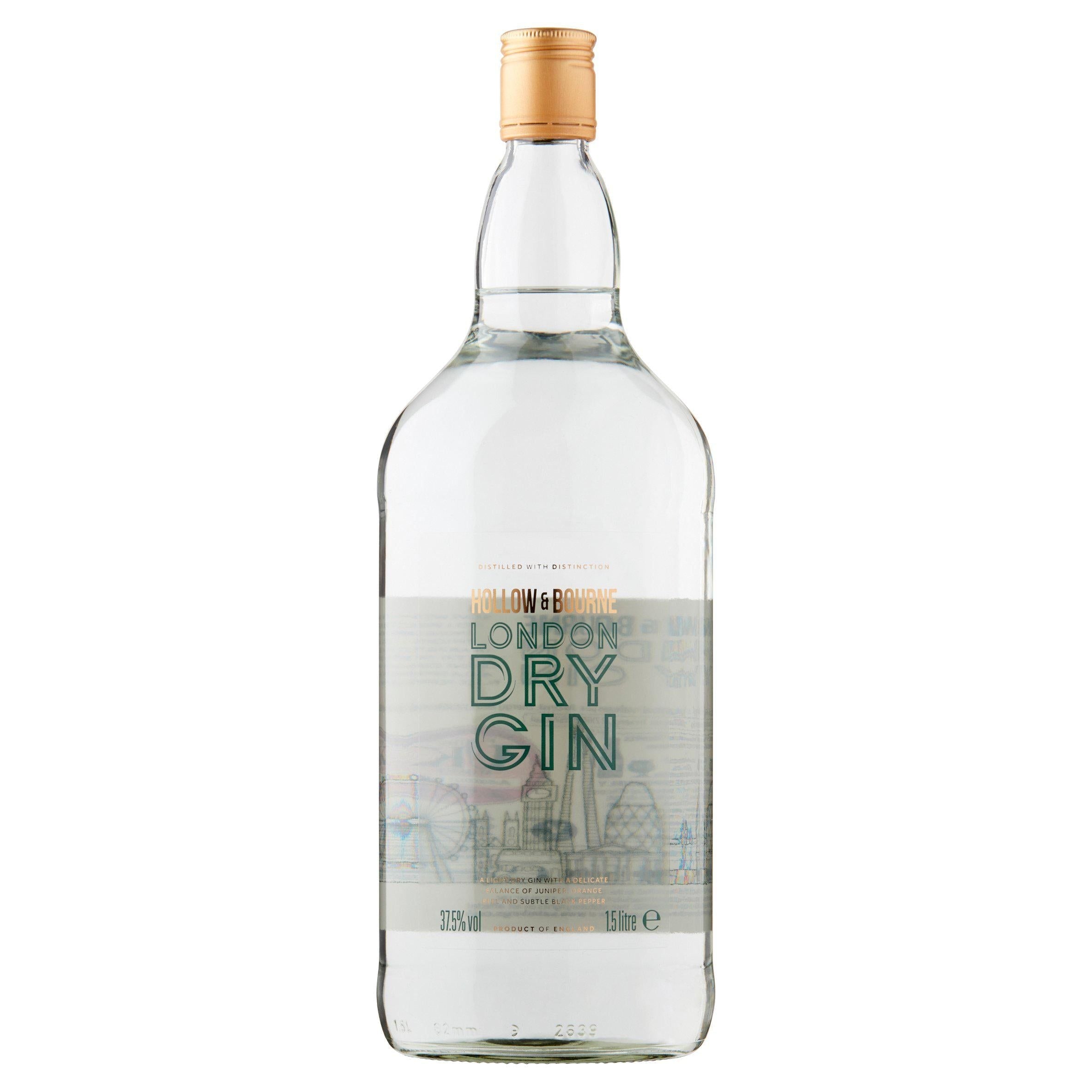 Hollow &amp;amp; Bourne London Dry Gin 1.5L