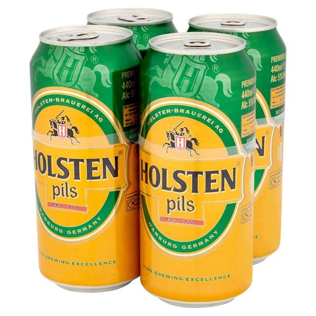 Holsten Pils Lager Beer Cans   4 x 440ml