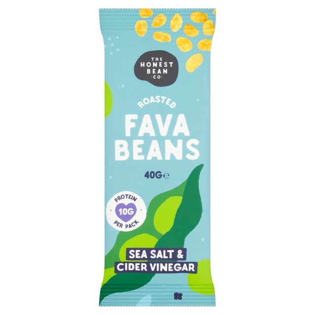 Honest Bean Co Roasted Fava Bean Sea Salt &amp;amp; Cider Vinegar   40g