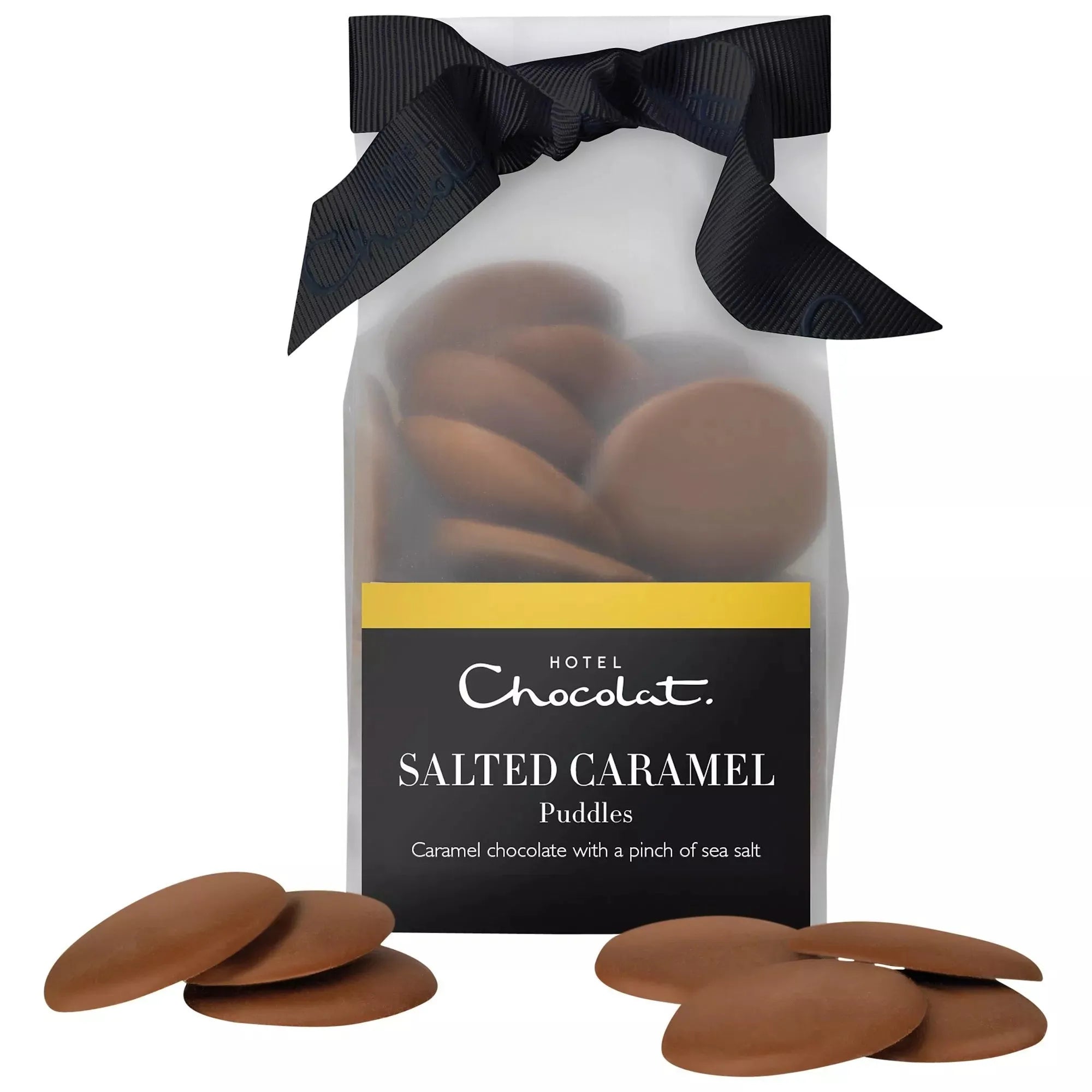Hotel Chocolat Salted Caramel Chocolate Puddles, 115g - McGrocer