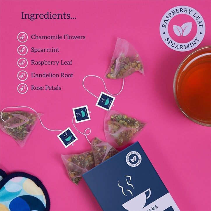 HotTea Mama Over the Moon Raspberry Leaf &amp;amp; Chamomile Tea 14 Tea Bags