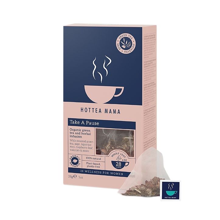 HotTea Mama Take A Pause Green Tea, Raspberry Leaf, Sage &amp;amp; Liquorice Tea 14 Tea Bags