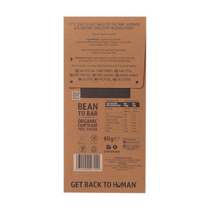 Hu Crunchy Mint Dark Chocolate Bar 60g