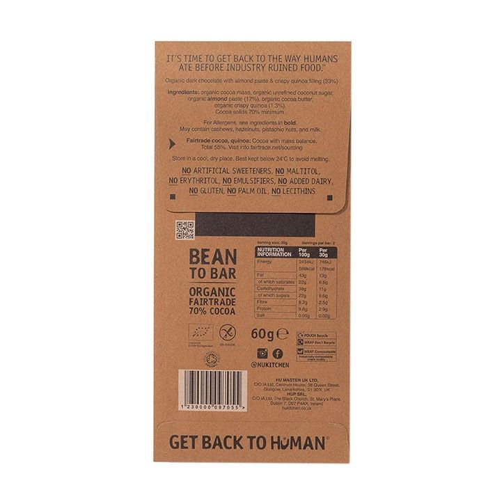 Hu Crunchy Mint Dark Chocolate Bar 60g