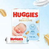 Huggies Extra Care Sensitive 99% Water Baby Wipes   56 per pack
