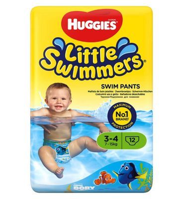 Huggies Little Swimmers, Size 3-4, 12 Pants, 7kg-15kg