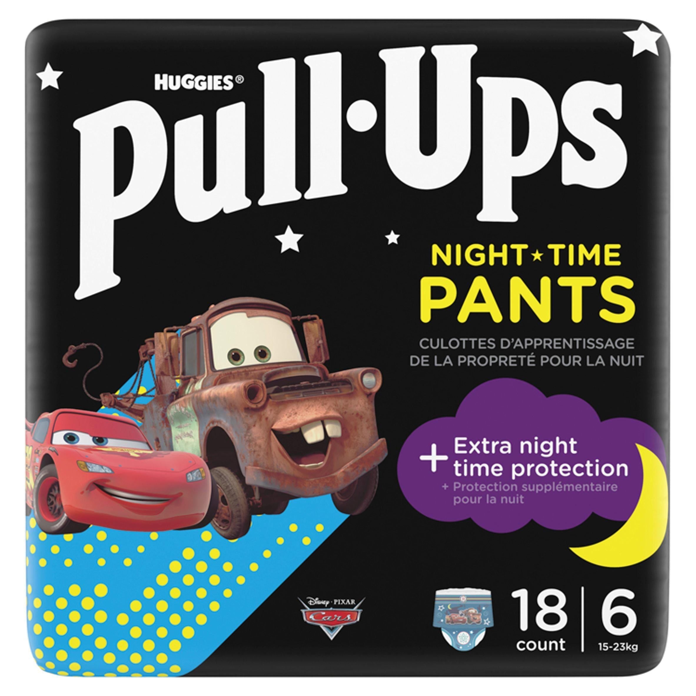 Huggies Pull Ups Night Time Pants for Boys &amp;amp; Girls Size 6, 15kg+ x18