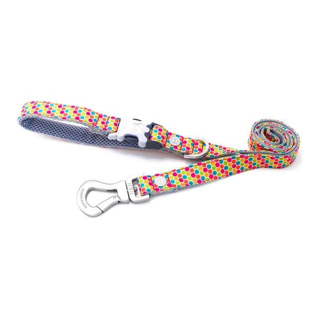 Hugo &amp;amp; Hudson Multi Coloured Geometric Dog Lead Medium/Large