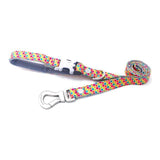 Hugo &amp;amp; Hudson Multi Coloured Geometric Dog Lead Medium/Large