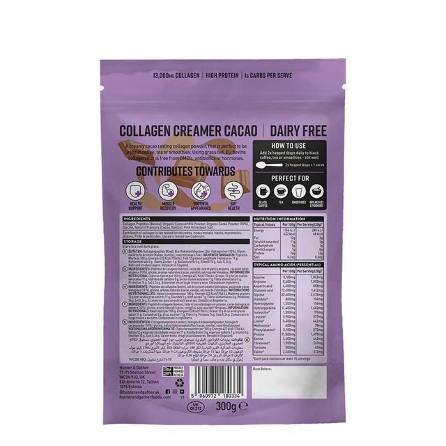 Hunter &amp;amp; Gather Cacao Collagen Creamer   300g