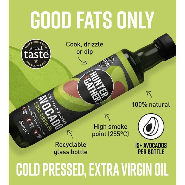 Hunter &amp;amp; Gather Cold Pressed Extra Virgin Avocado Oil   250ml