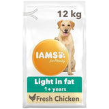 IAMS for Vitality Light in Fat Adult Dry Dog Food with Fresh chicken   12kg