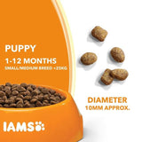 IAMS for Vitality Small/Medium Breed Dry Puppy Food with Fresh chicken   12kg