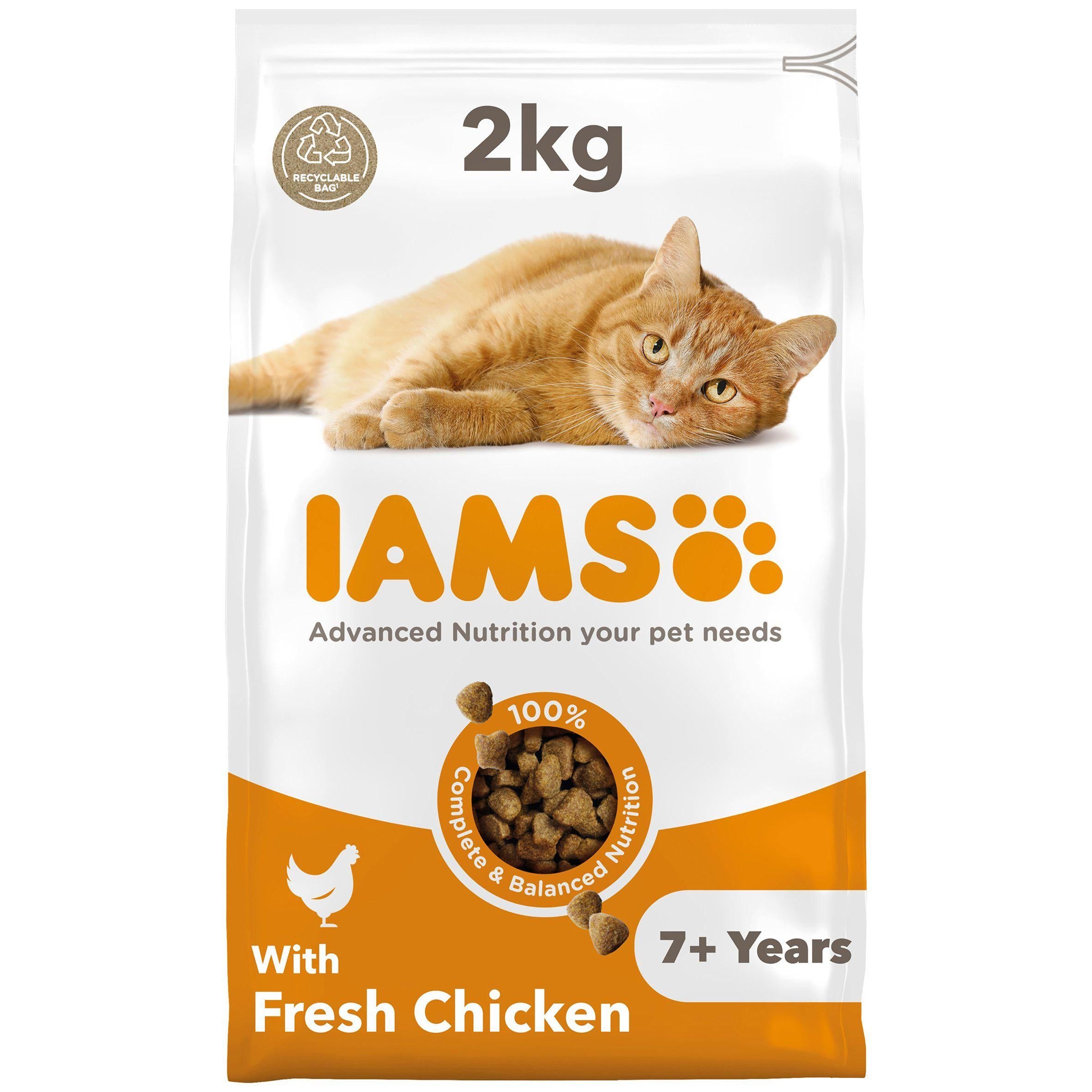 IAMS Vitality Senior &amp;amp; Mature Cat, Chicken 2kg
