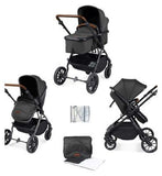 Ickle Bubba Cosmo 2 in 1 Pushchair Black/Graphite Grey/Tan/ Pack Size 1