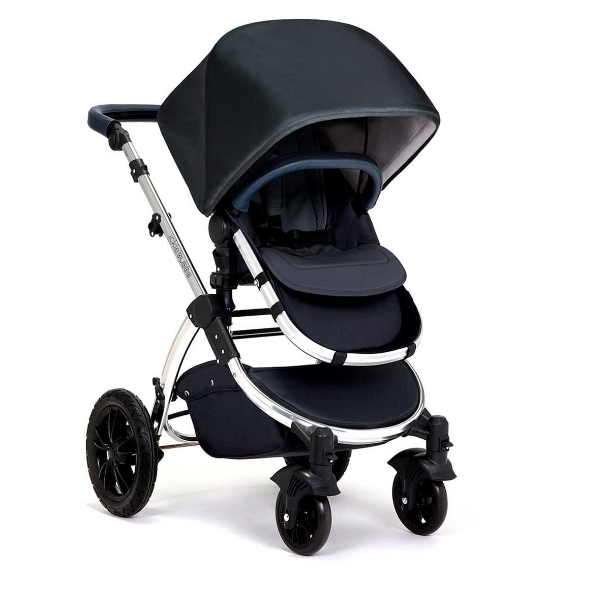 Ickle Bubba Stomp V4 2 in 1 carrycot &amp;amp; pushchair chrome/blueberry