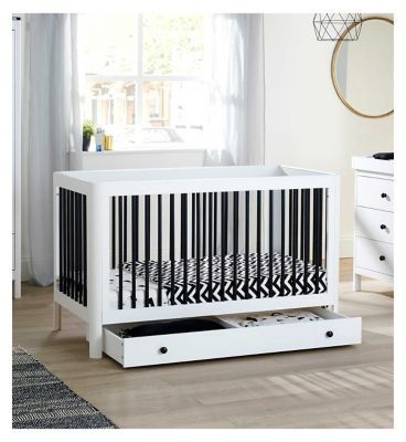 Ickle Bubba Tenby Classic Cot Bed with Under Drawer - Mono