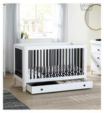 Ickle Bubba Tenby Classic Cot Bed with Under Drawer - Mono