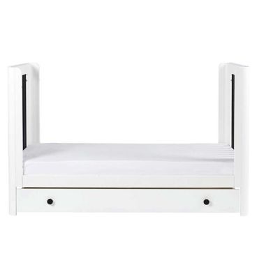 Ickle Bubba Tenby Classic Cot Bed with Under Drawer - Mono