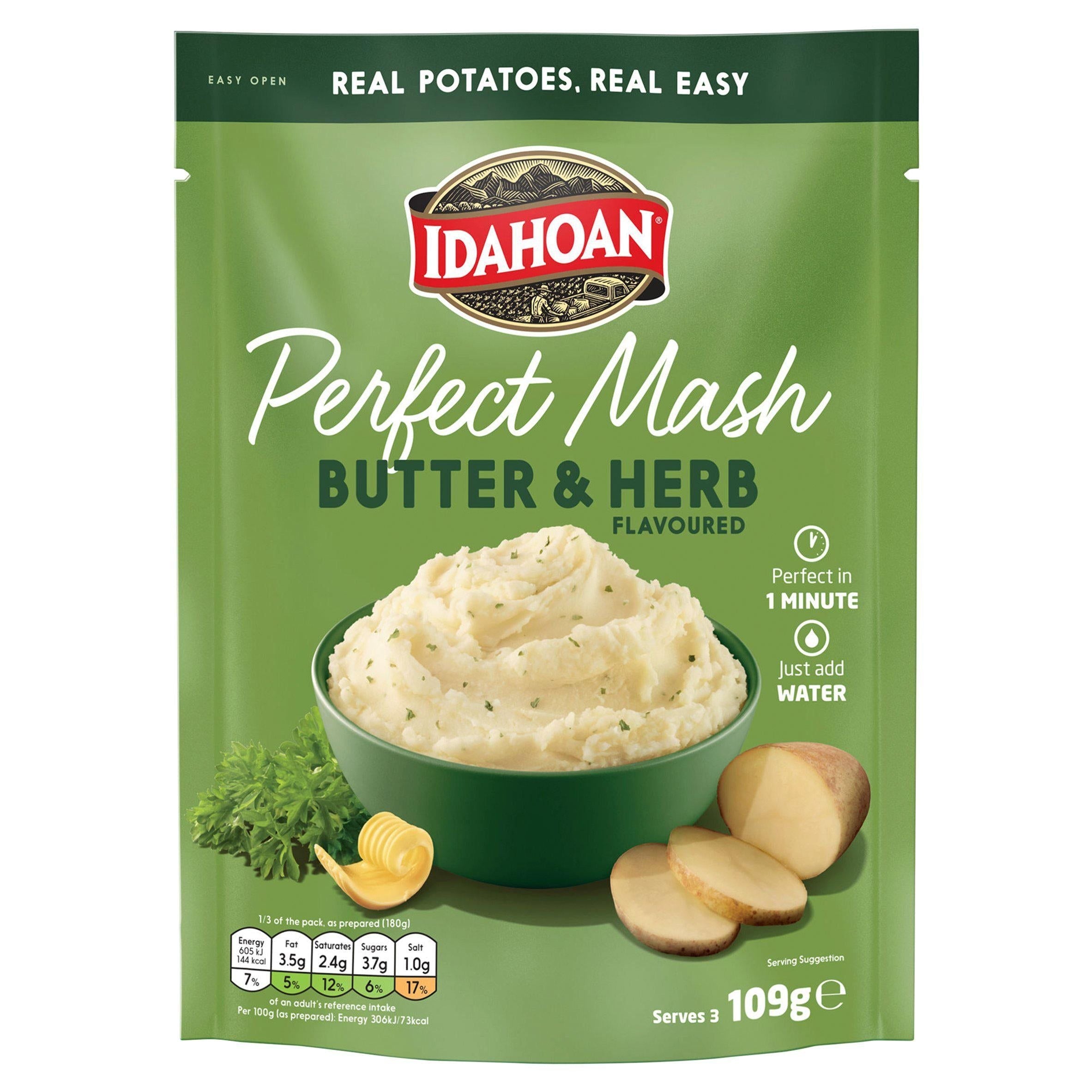 Idahoan Perfect Mash, Butter &amp;amp; Herb 109g
