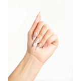 Nail HQ Almond Natural French Glaze Nails (24 Pieces)