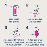 Veet Pure Inspiration Wax Strips Face Sensitive x40