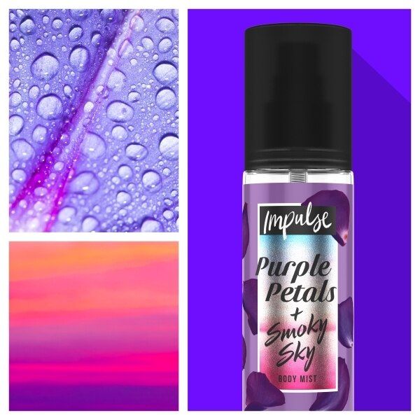 Impulse Body Mist Purple Petals &amp;amp; Smoky Sky 150ml