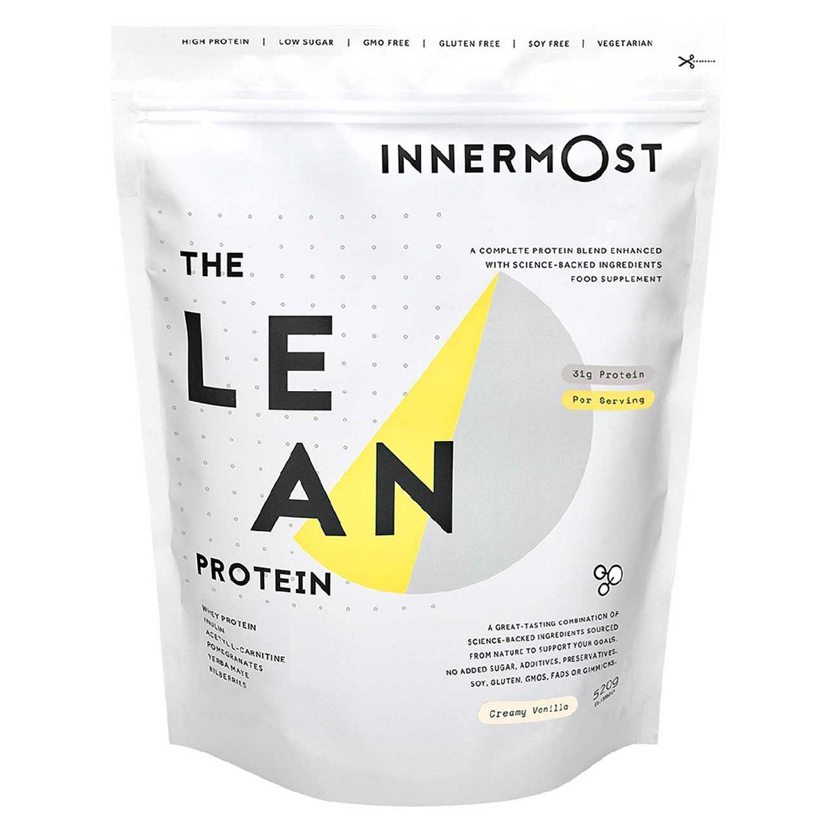 Innermost The Lean Protein Powder Creamy Vanilla 520g