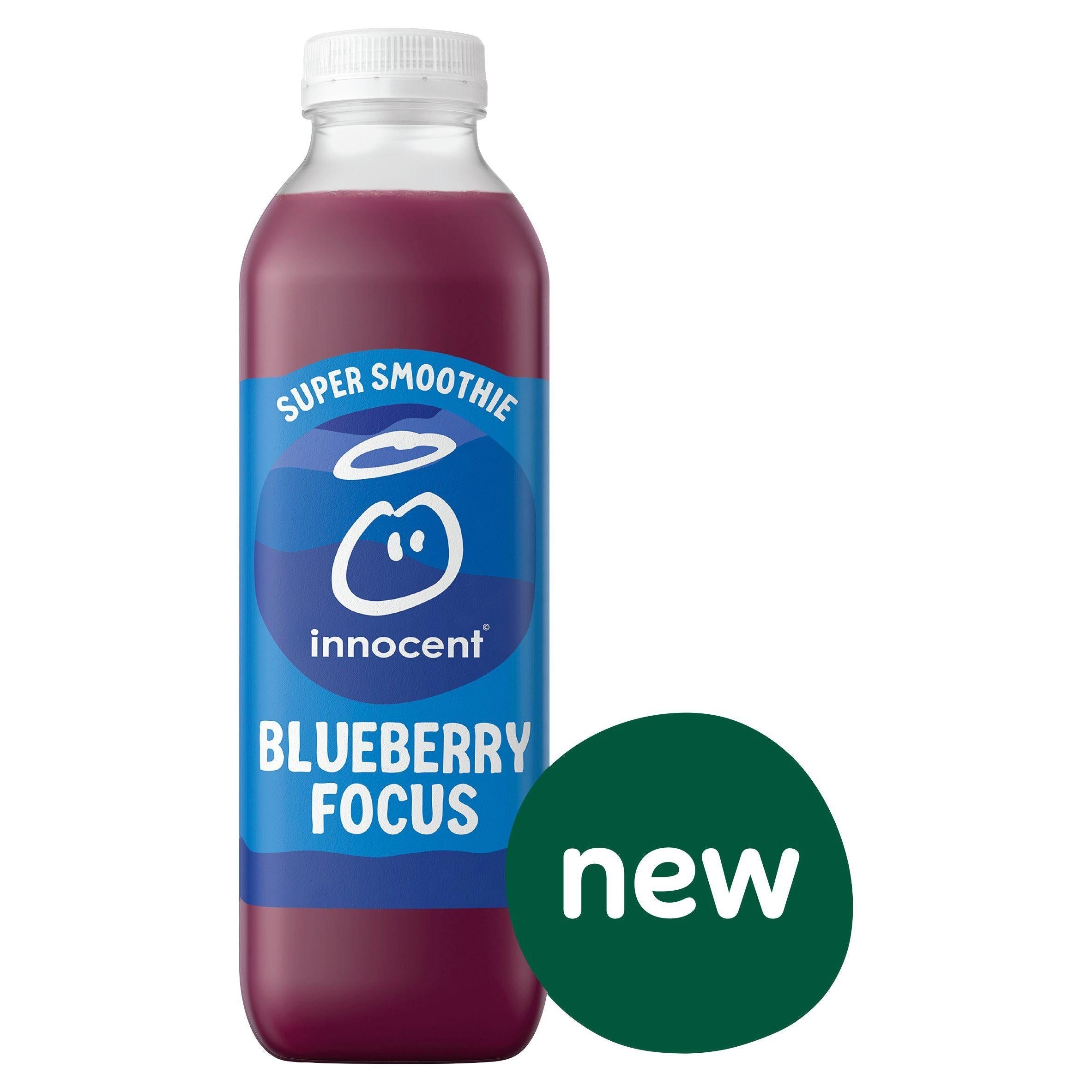 Innocent Blueberry Focus Strawberry &amp;amp; Apple Super Smoothie with Vitamins 750ml