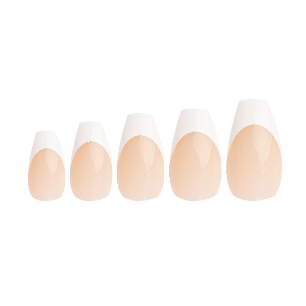 Invogue Bare French Coffin Nails - Pack of 24