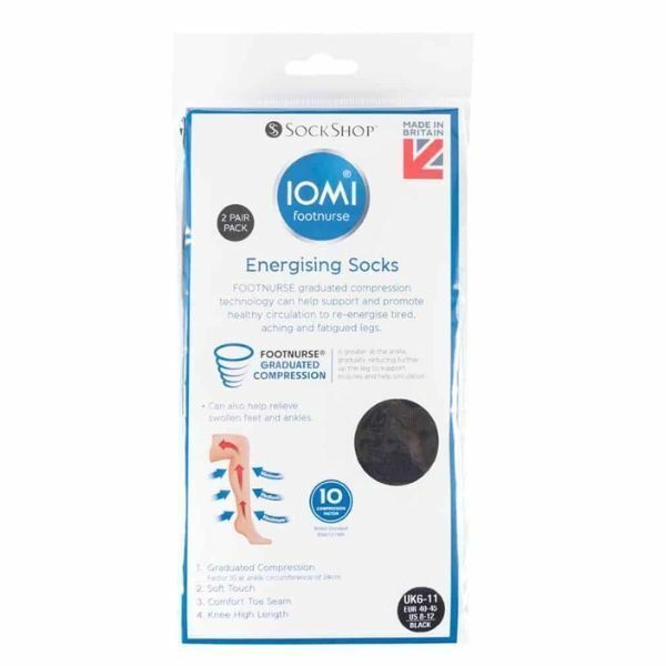 IOMI 2 Pairs of 80 Den Knee High Compression Socks 6-11 UK